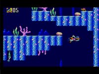 une photo d'Ã©cran de Deep Duck Trouble sur Sega Master System